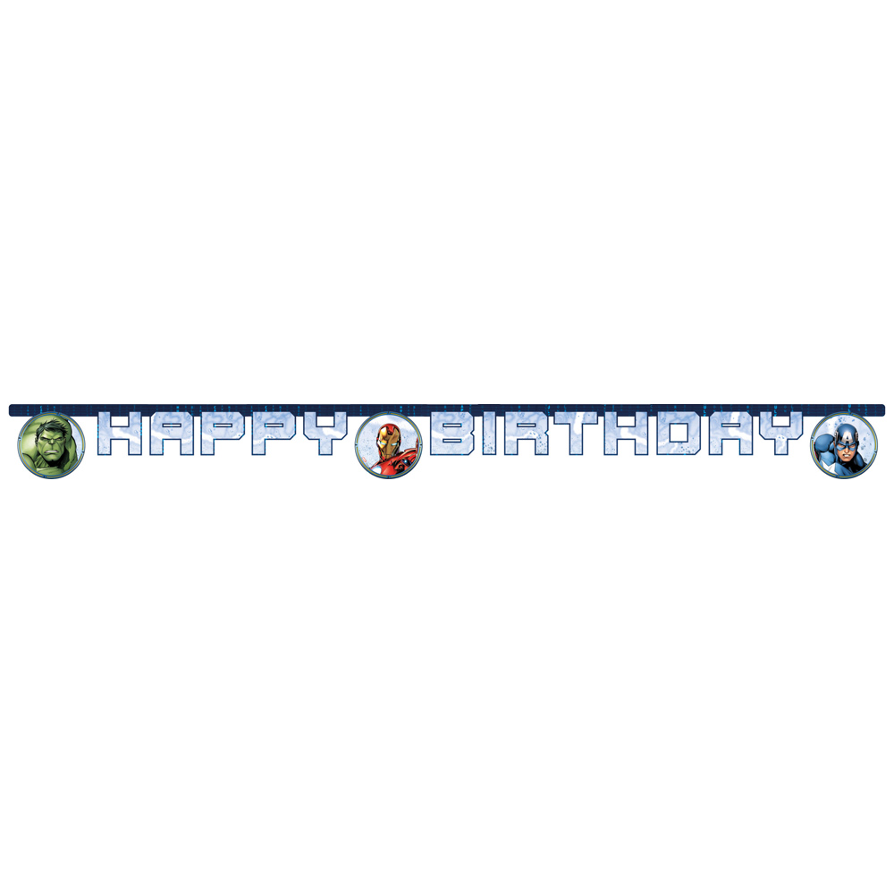 Avengers Fødselsdagsbanner – Superhelte Festpynt til Fejring