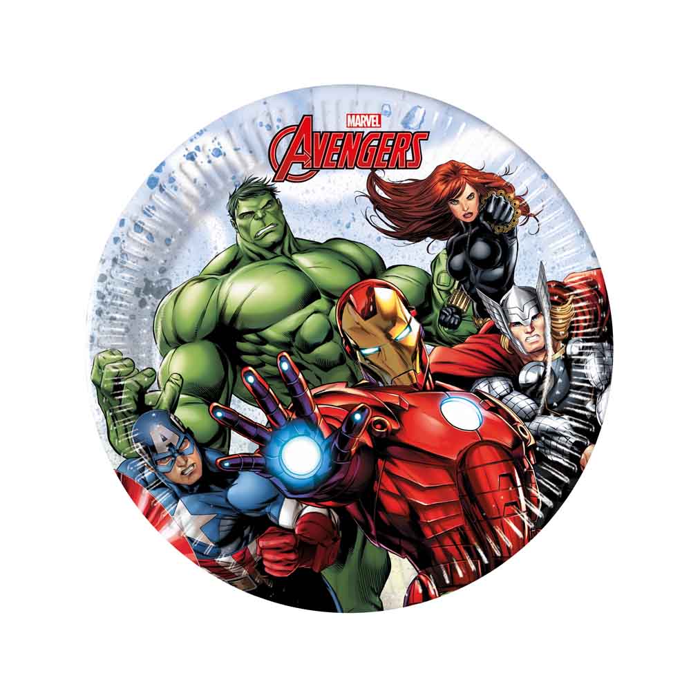 Avengers Kagetallerkner – 8 Stk. til Superheltefest!