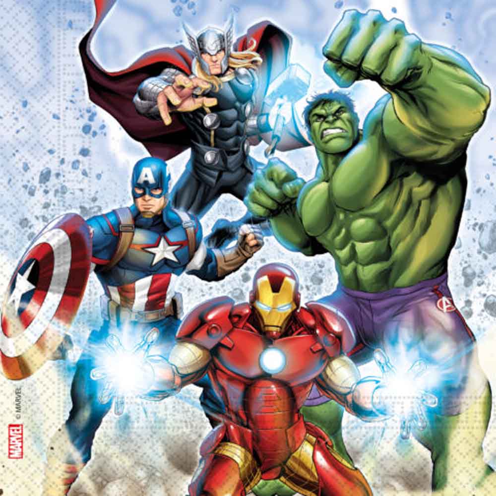 Avengers Servietter – 20 stk til superhelte-fest