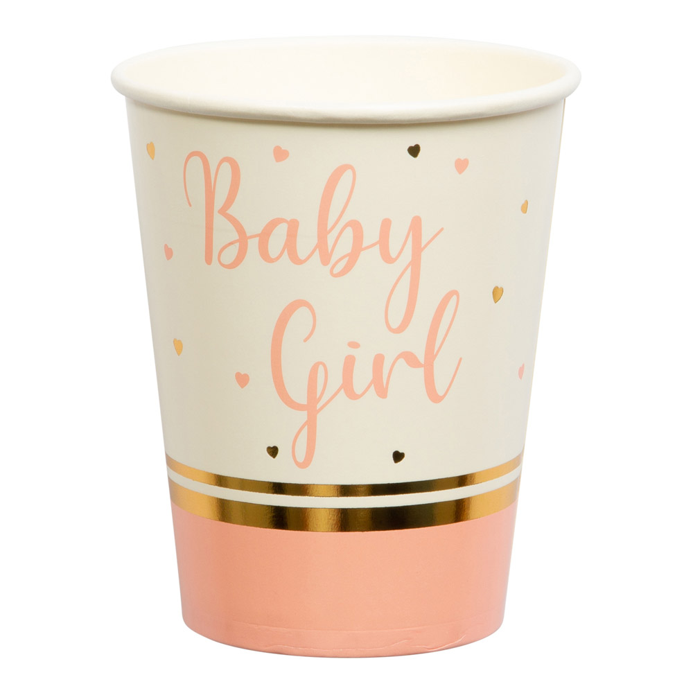 Lyserøde Papkrus til Baby Shower – 250ml Festlighed