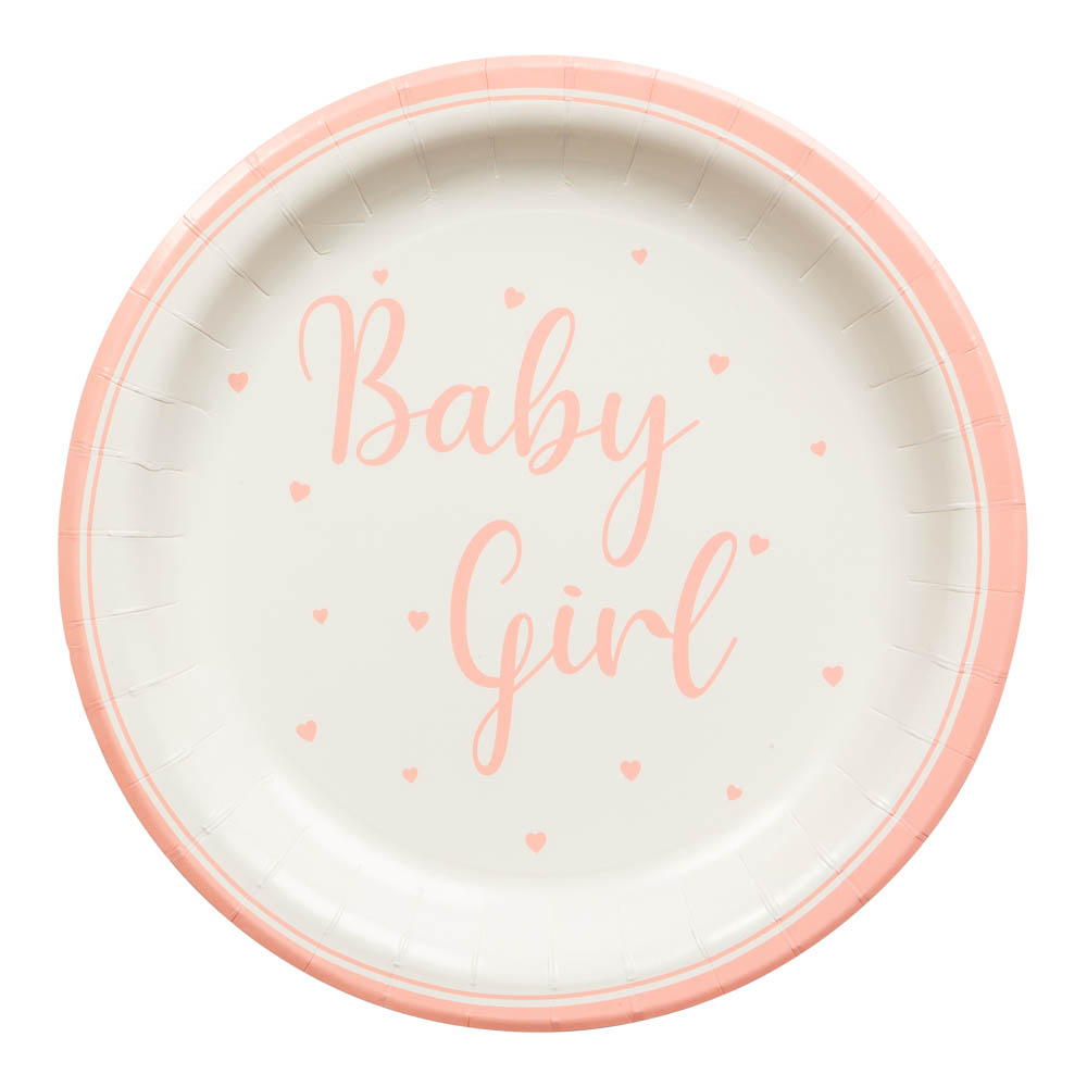 Festlige Engangstallerkner til Baby Girl – Ideelle til Fester