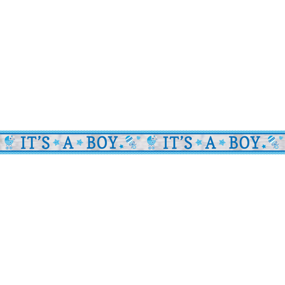 Babyshower Foliebanner 7,62 Meter – Det er en dreng!