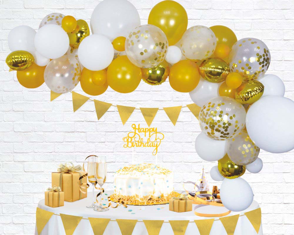 Guld Ballonbue Sæt til Festlige Begivenheder!
