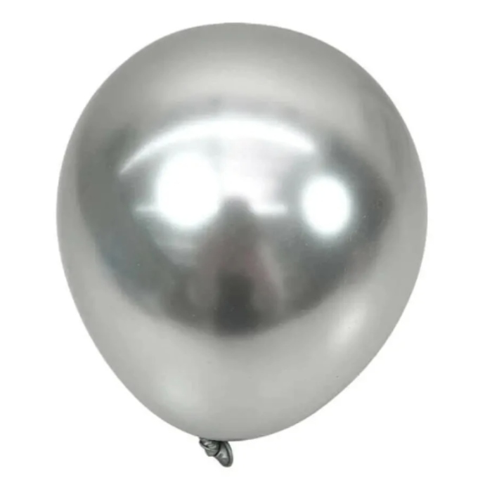 Balloner Chrome Sølv 22   100x