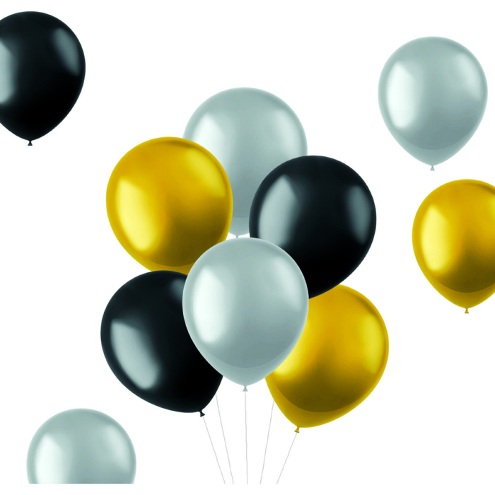 Metalliske Balloner Mix 10 stk. - Perfekt til Fest!