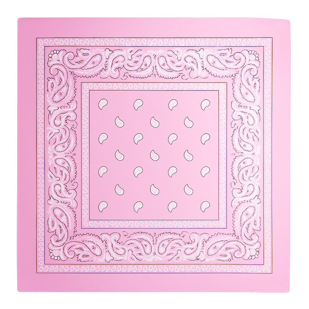 Lyserød Mønstret Bandana - Det Perfekte Festaccessory!