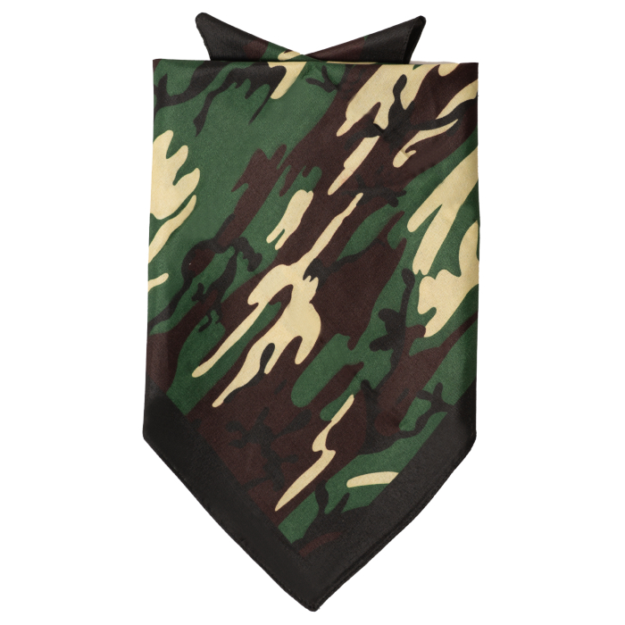 Grøn Camouflage Bandana - Tilføj Karakter til Dit Outfit!