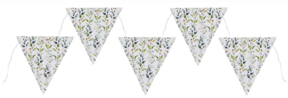 Romantisk Blomsterbanner til Fest – 10 Flag Dekoration