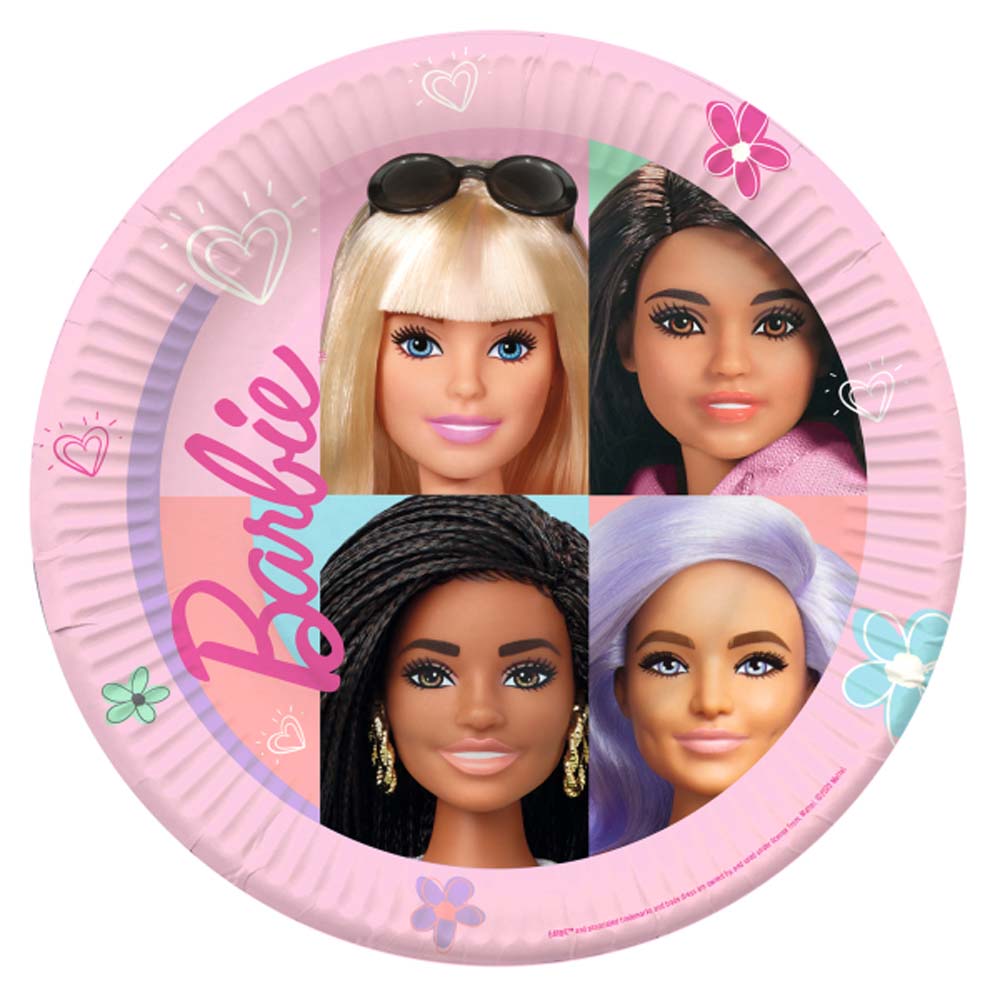 Barbie Paptallerkner – Sweet Life til Festen 8 stk.