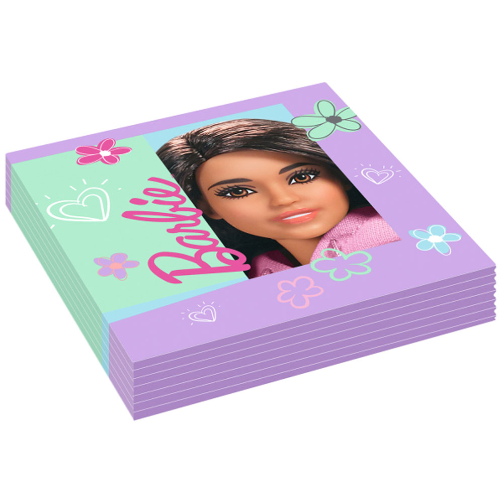 Barbie Fødselsdag Servietter – 16 Festlige Servietter