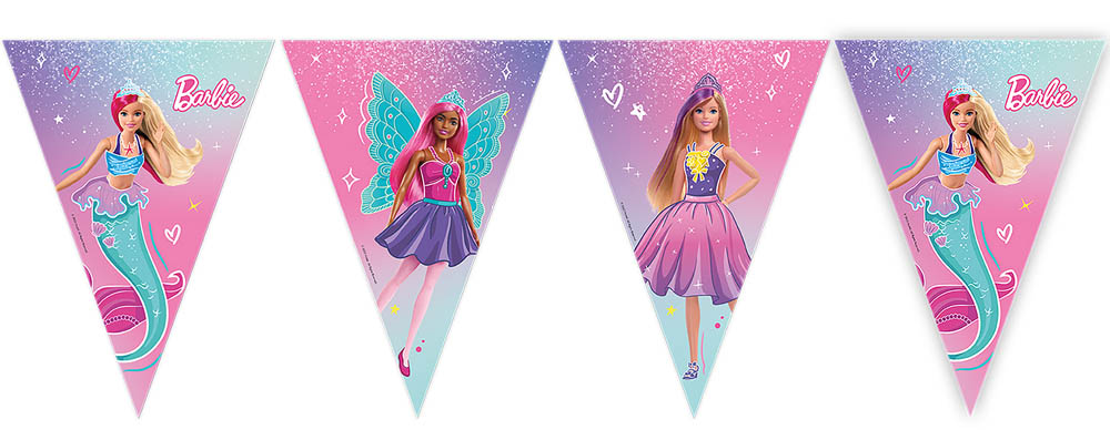 Barbie Vimpel Banner – Uundgåelig Dekoration til Temafester