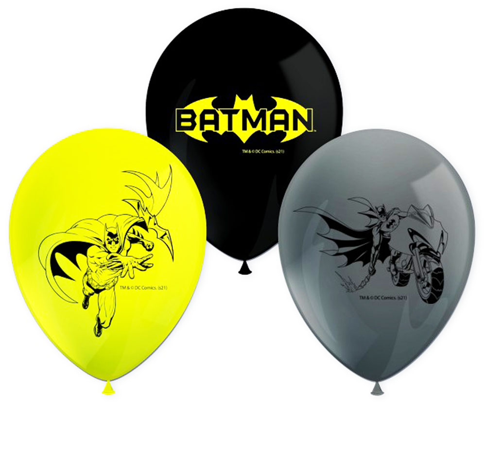 Batman Balloner – 8 stk. til Superhelte Fødselsdagsparty