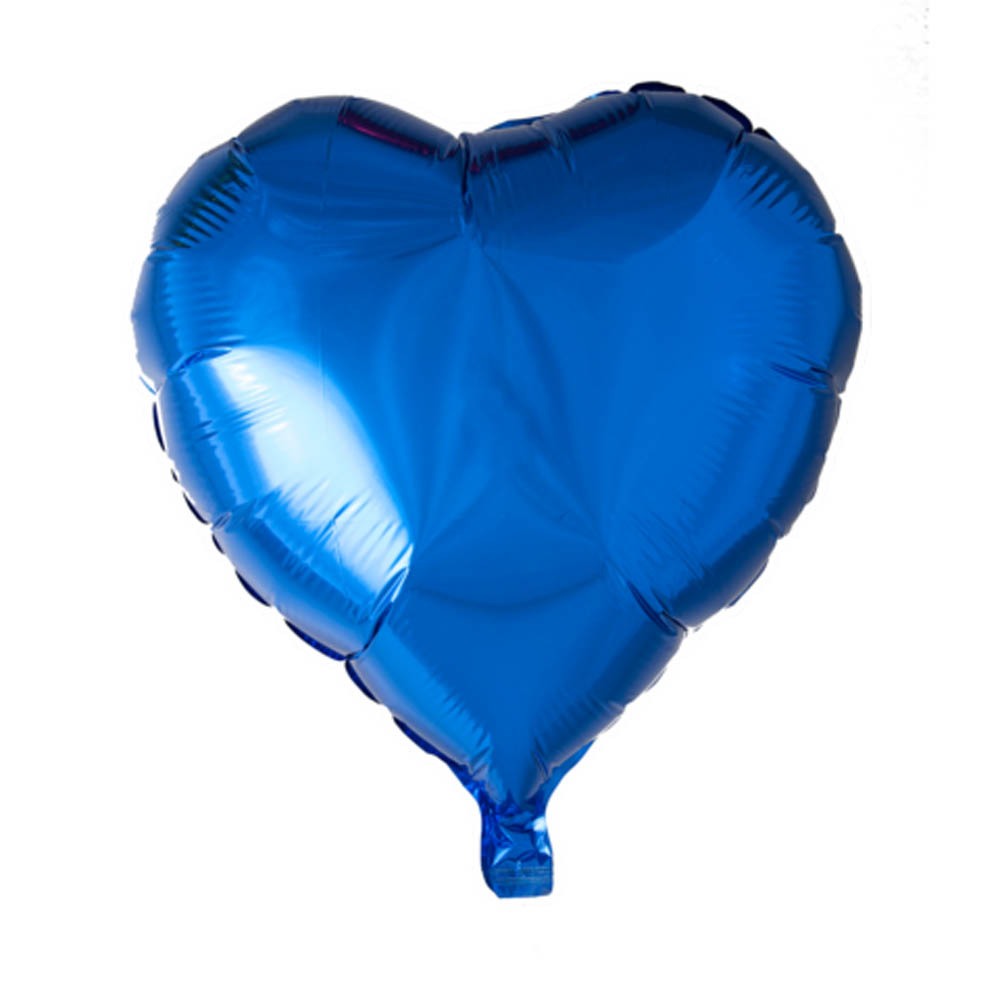 Blå Hjerte Folieballon til Fest - Bestil til Din Fejring!