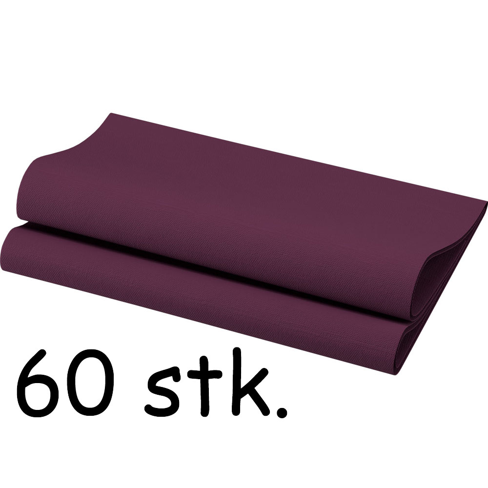 Blommefarvede Middagsservietter - 60 stk. i Bio Dunisoft