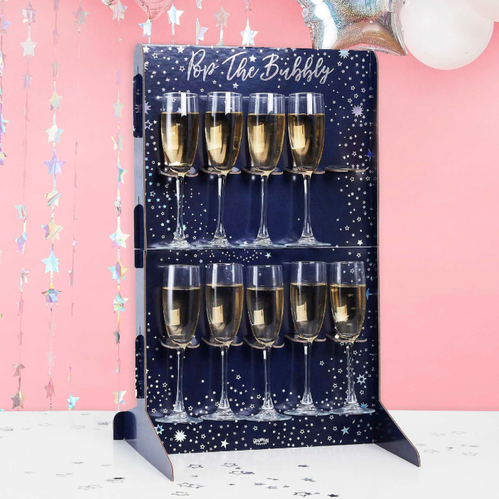 Champagne Glas Holder til 10 Glas - Perfekt til Fester!