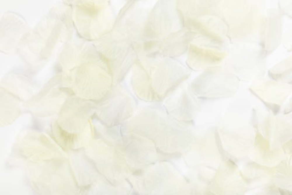 Cremefarvede Rosenblade – 144 Stk til Festlig Dekoration