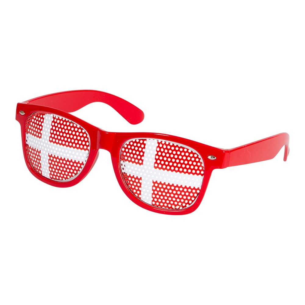 Danmarks Solbrille med Dannebrog – Ideelt Fanudstyr!