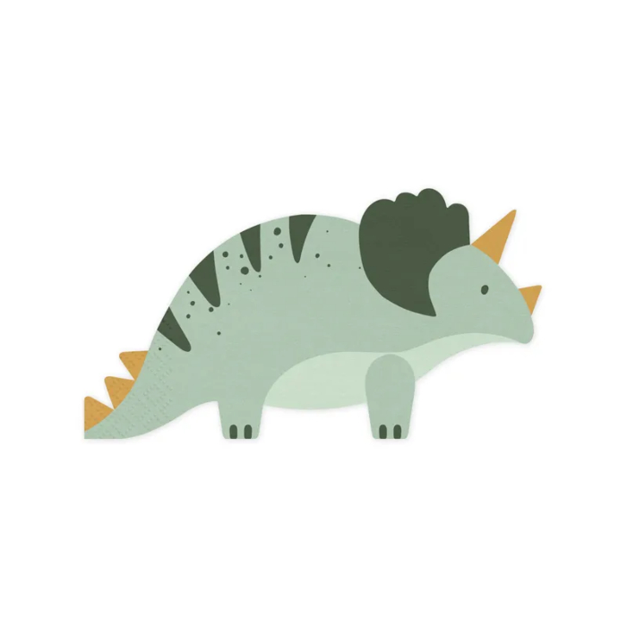 Dinosaur Servietter til Fest - 12 stk. 18x10 cm