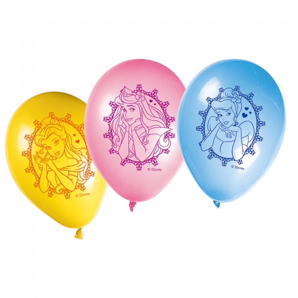 Disney Prinsesser Latexballoner – 8 stk. til Festen