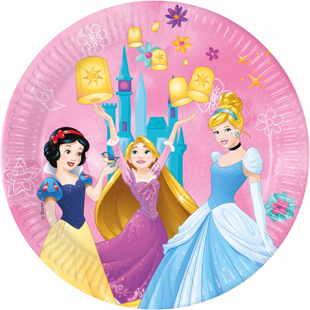 Disney Prinsesser Paptallerkner – 8 stk. til Festen!