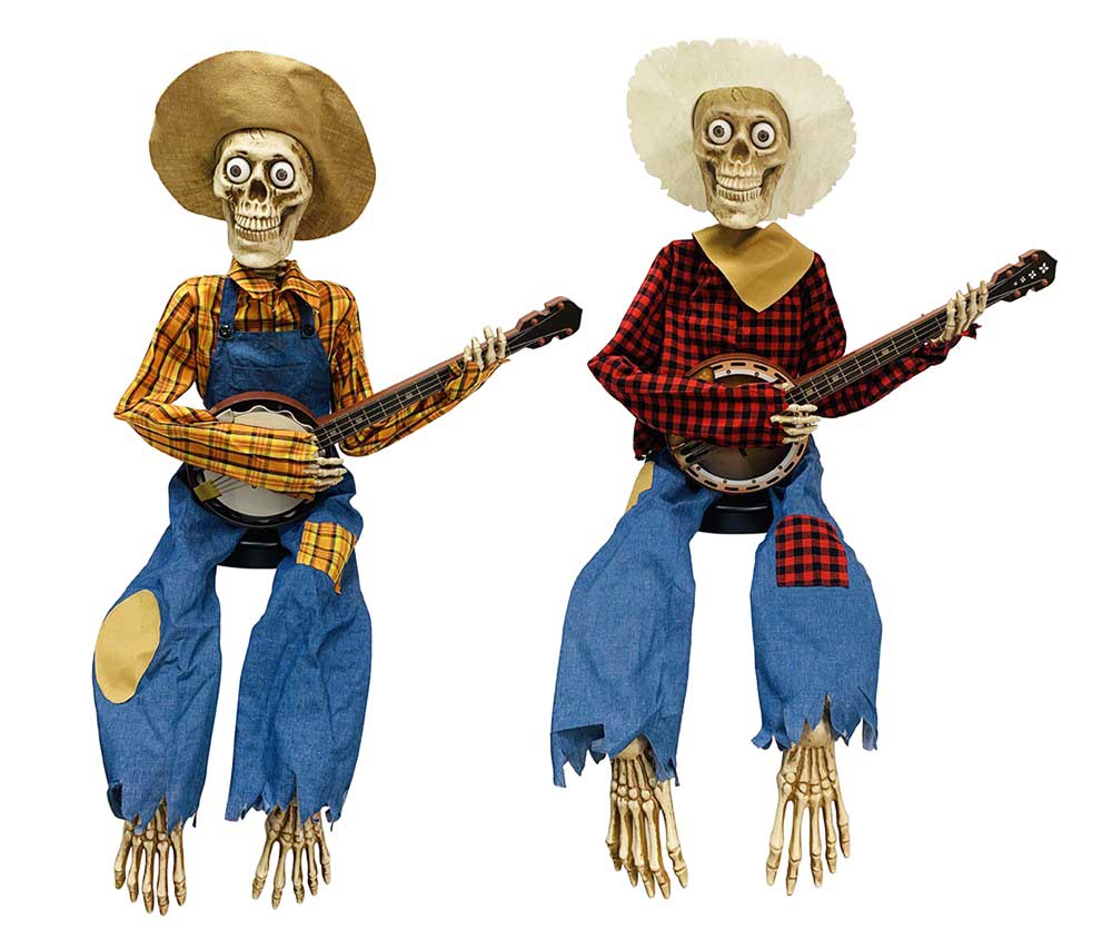 Duellerende Banjoskeletter til Halloween Festivaller!