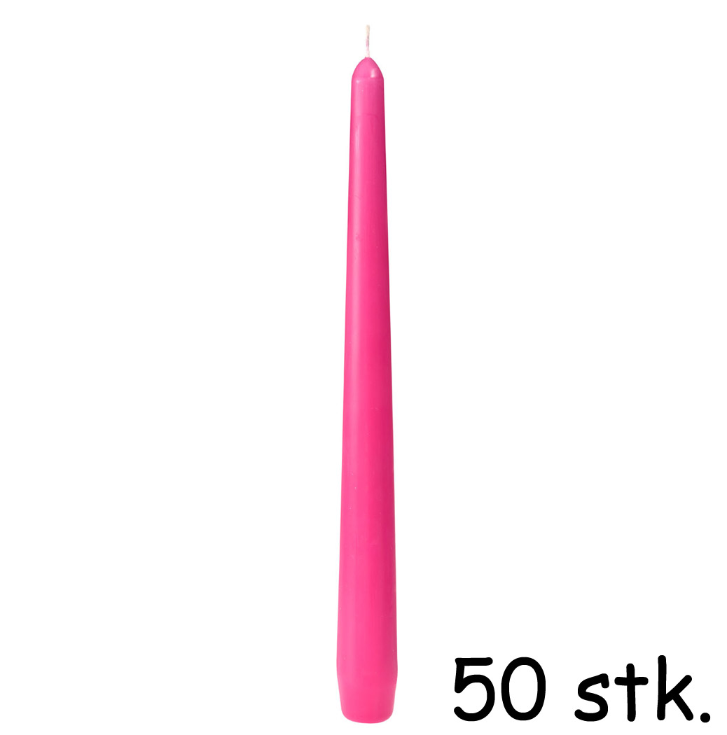 Duni Fuchsia Antiklys – 50 Stk til Festlige Begivenheder