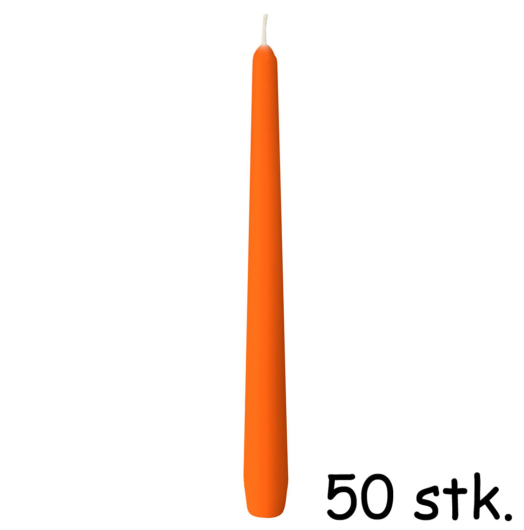 Duni Antiklys Orange - 50 Stk til Festlige Begivenheder
