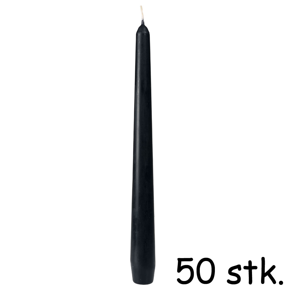 Duni Antiklys Sort - 50 Stk til Uforglemmelige Fester