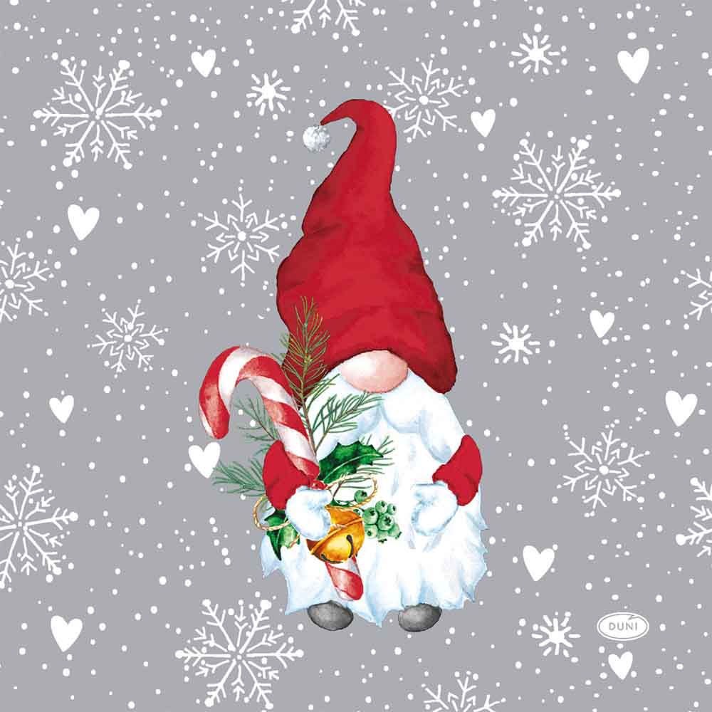Duni Juleservietter 20 Stk – Elegant Snefnug Design til Jul