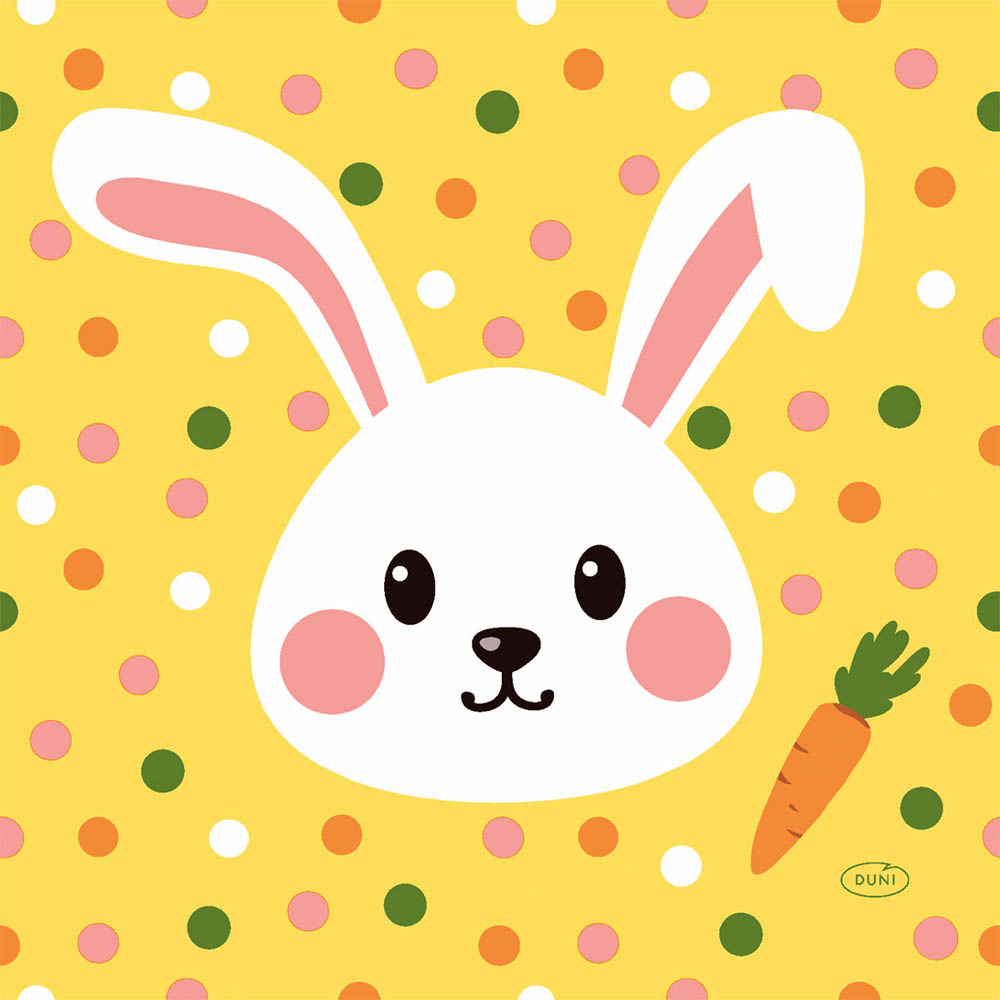 Duni Påskeservietter 20 Stk – Festlig Hoppy Easter Dekoration