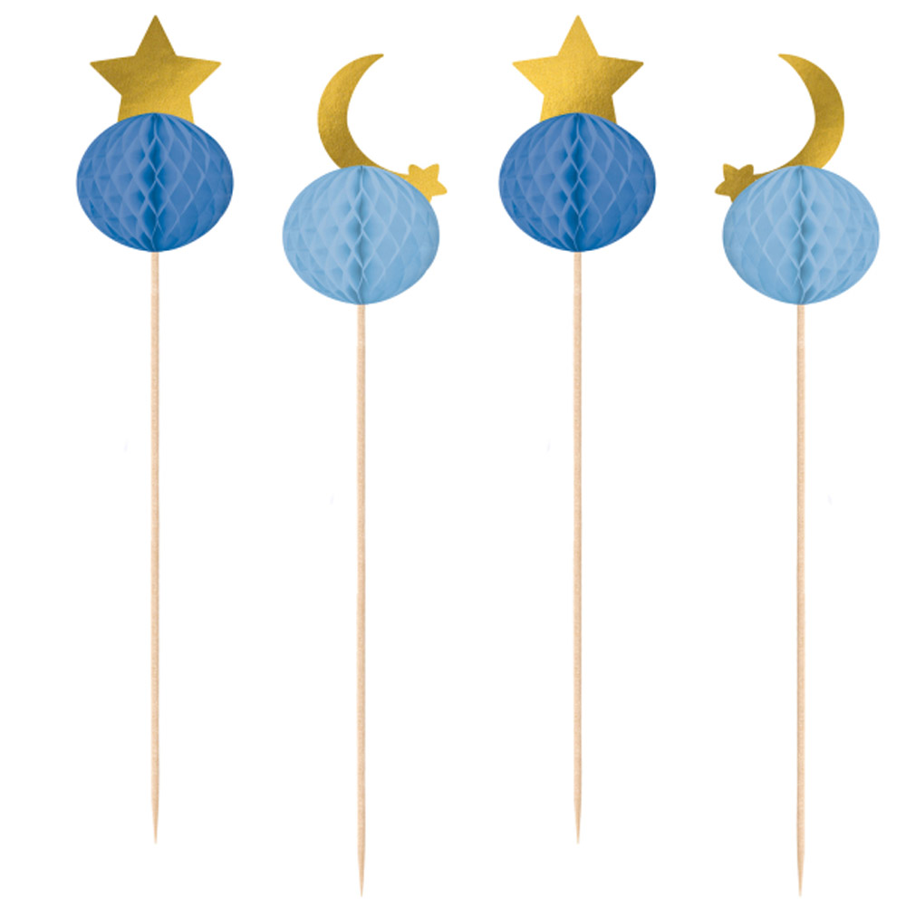 Eid Pyntepinde med Honeycomb – 10 Stk til Festligheder