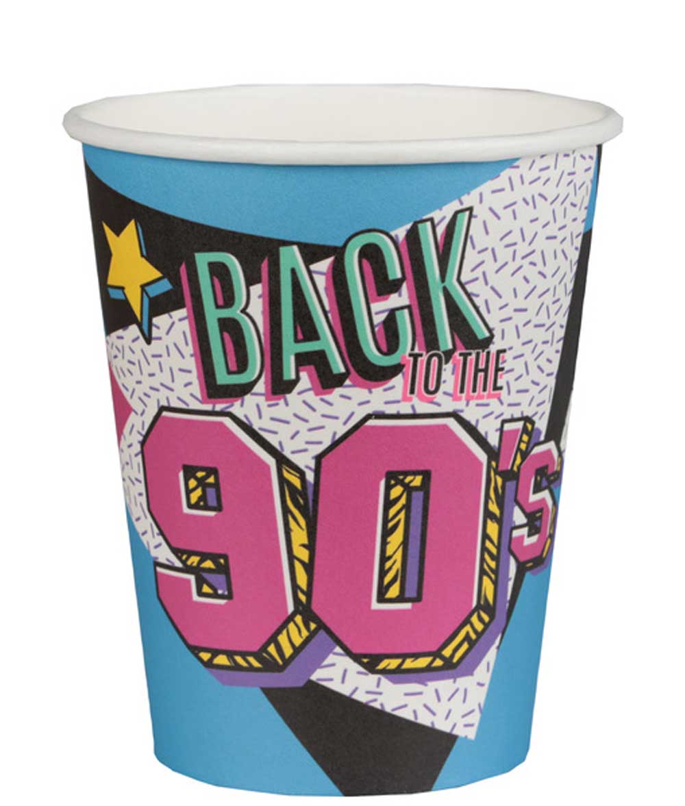 90'er Tema Papkrus – 10 Festlige Kopper til Din Fest