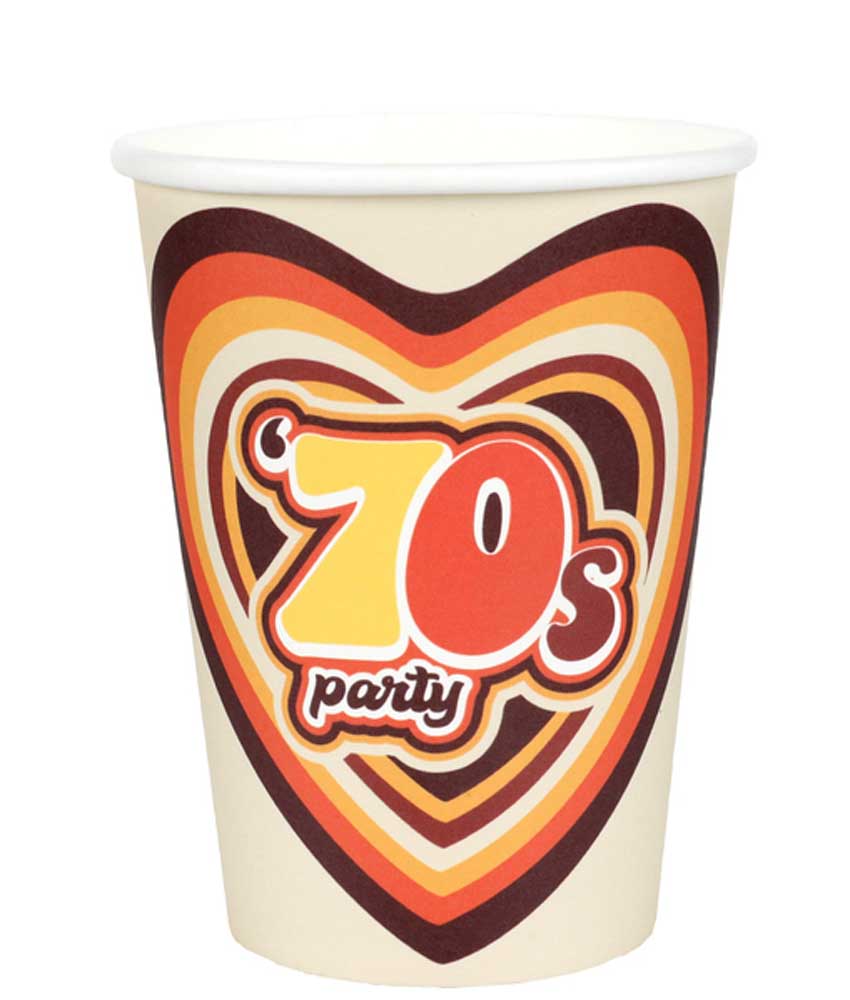 Retro 70'er Papkrus – 10 Stk i Gule, Orange & Brune