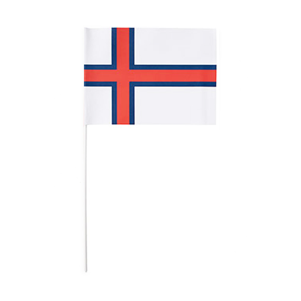 Færøske Flag På Pind - Sæt med 8 Stk til Festlige Lejligheder