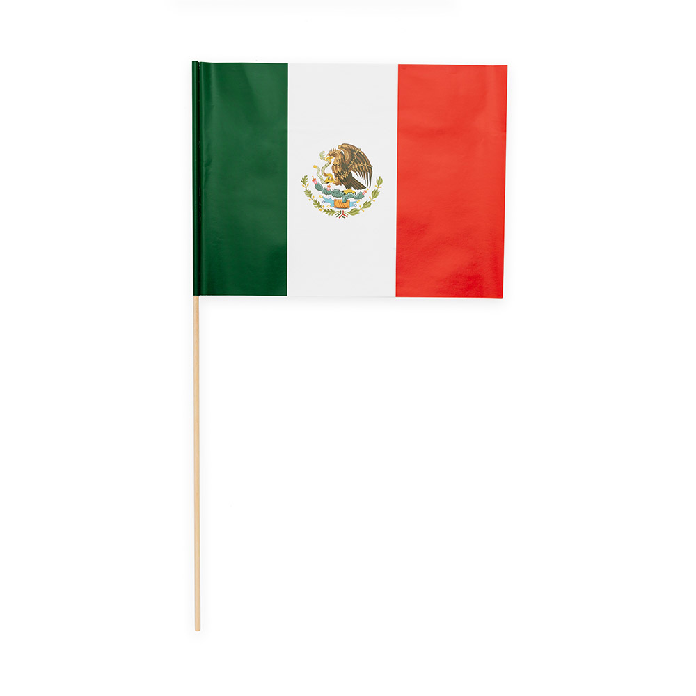 Mexicanske Flag på Pind – 10 Stk til Festlige Anledninger