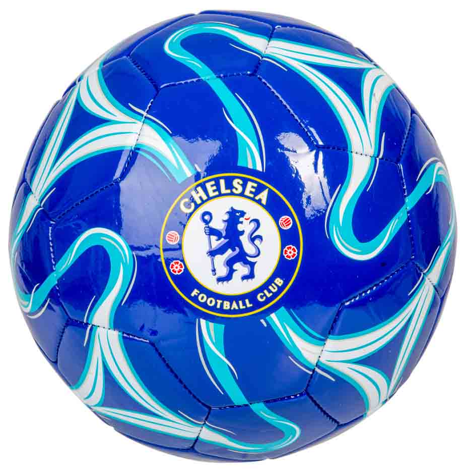 Chelsea FC Fodbold i Kvalitetslæder – Blå Samlerobjekt