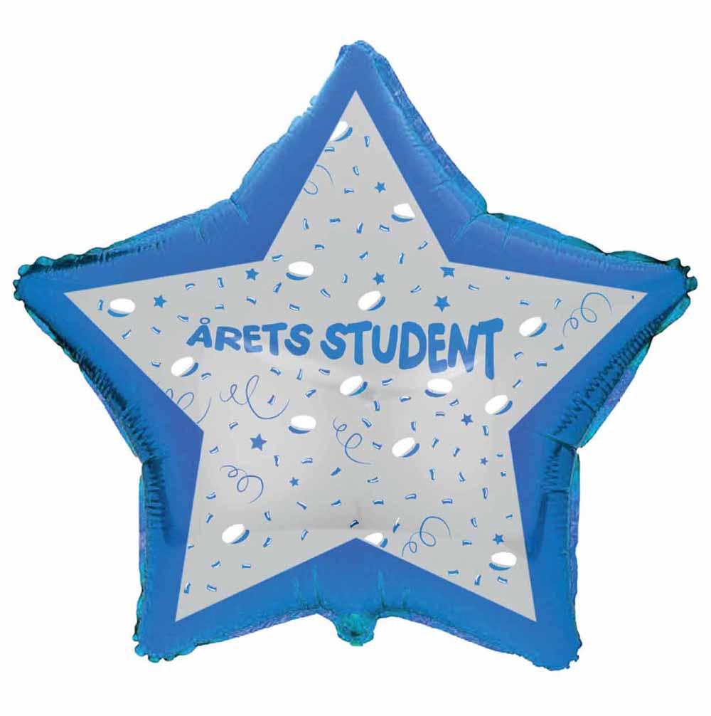 Blå Studenterhue Folieballon – Festlig Pynt til Studentereksamen