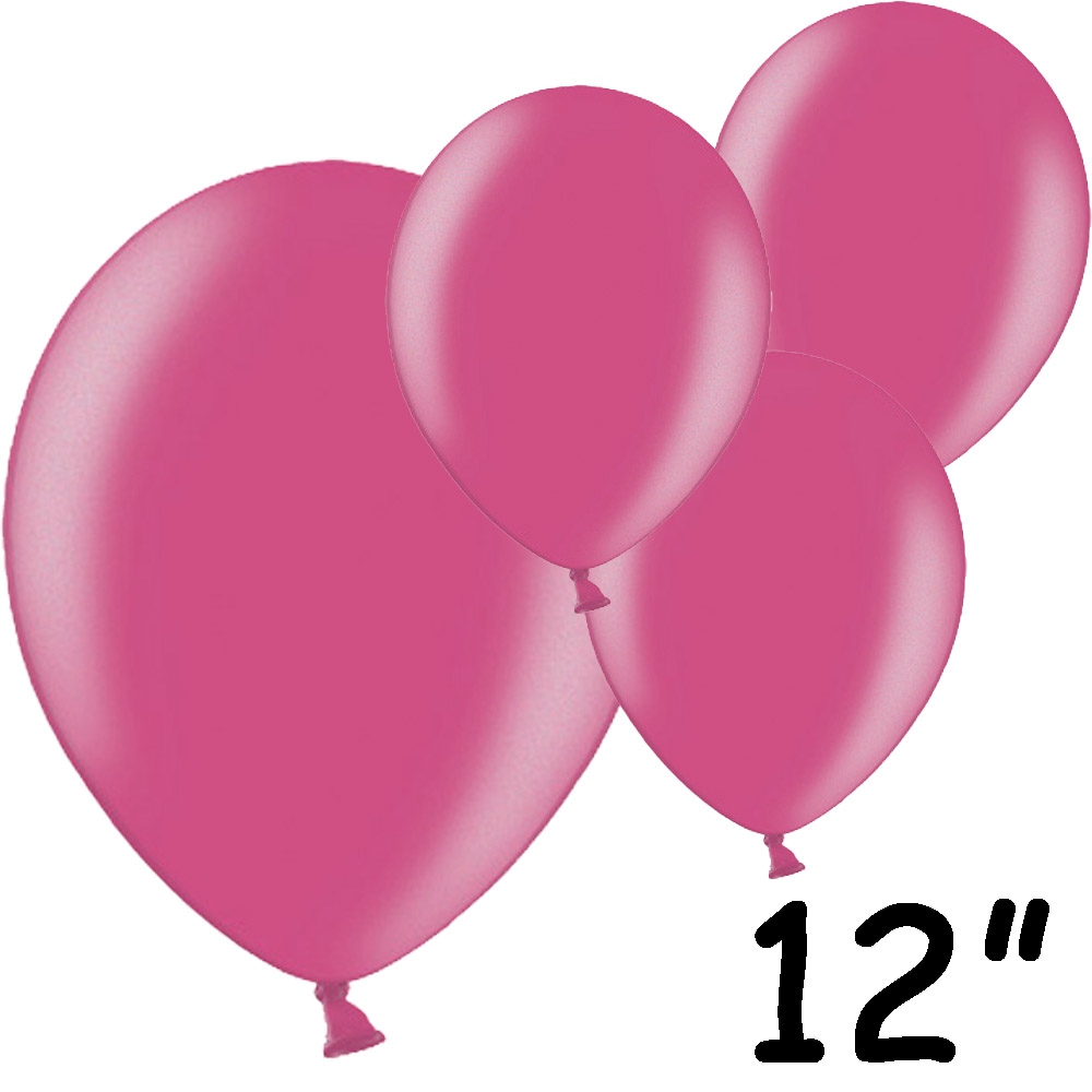 Fuchsia Latexballoner 12" – 100 stk. til Festlige Anledninger