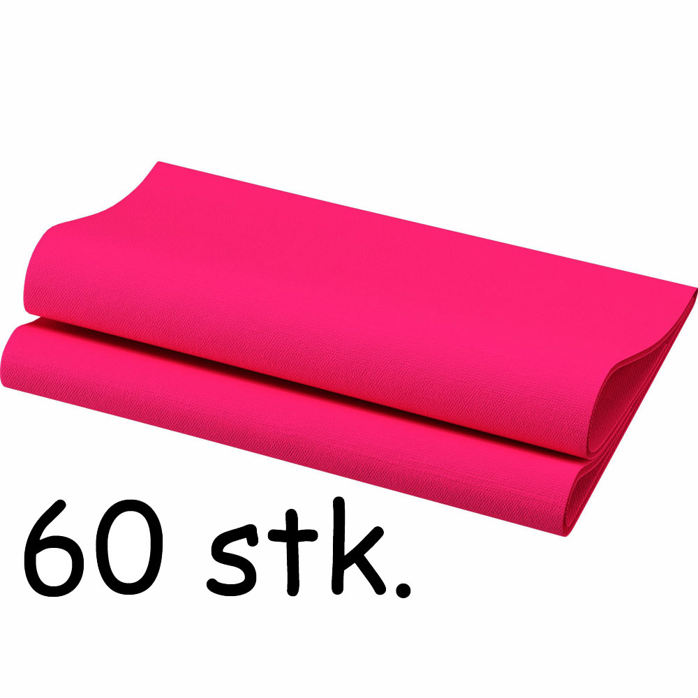 Fuchsia Middagsservietter - 60 stk. til Festlige Anledninger
