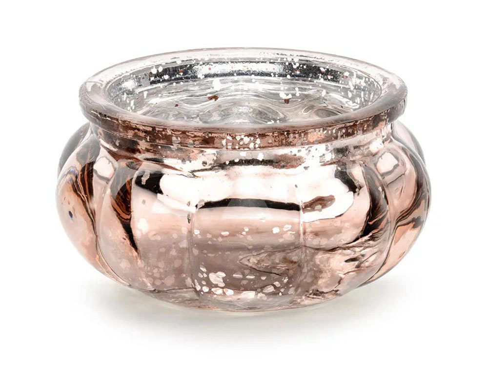 Elegant Fyrfadsholder Sæt i Rose Gold – 4 stk. til Jul