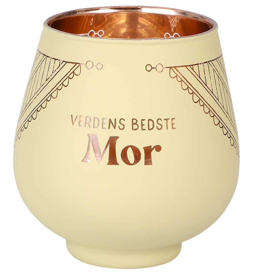 Fyrfadsholder "Verdens Bedste Mor" - Den perfekte gave!