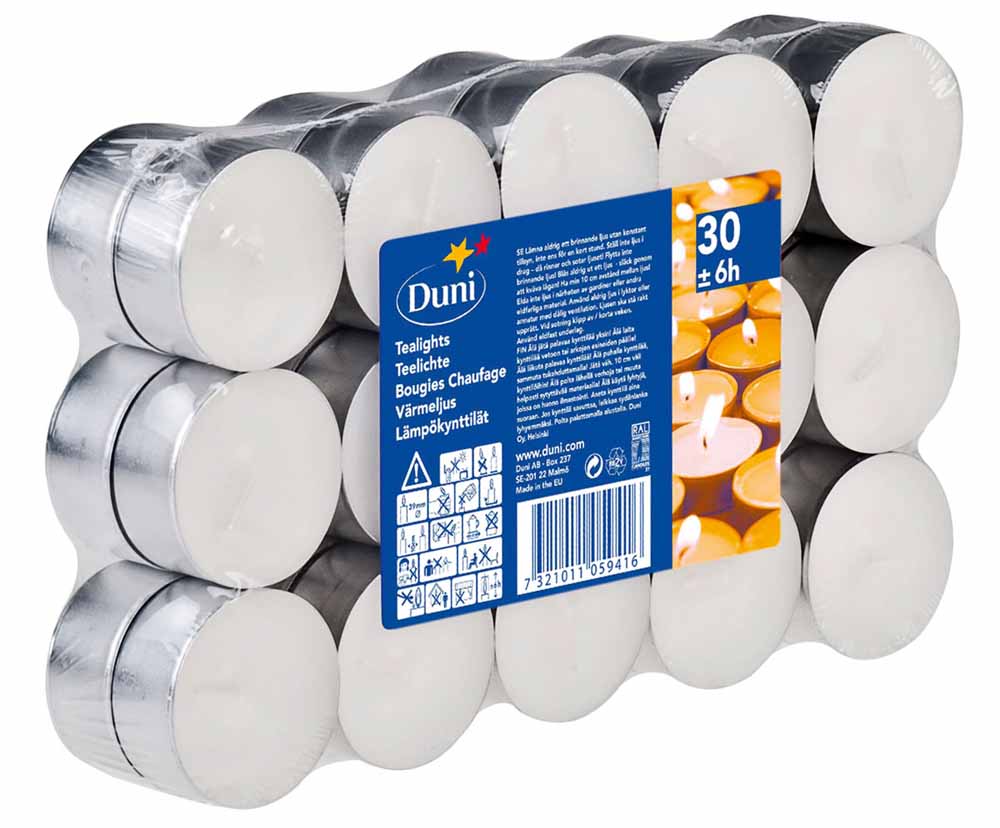 Duni Fyrfadslys 30 Stk - Ideelle til Julefester!