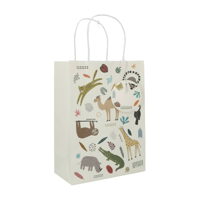 Zoo Motiver Gaveposer - Sjove og Farverige 27x20 cm