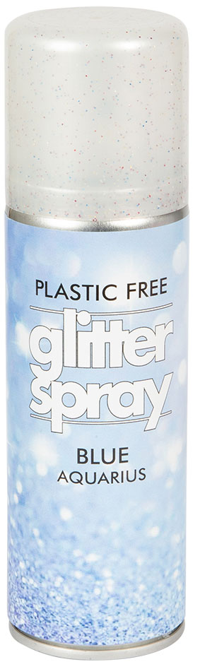 Glitrende Hår- og Kropsspray - Blå 100 ml til Fest!