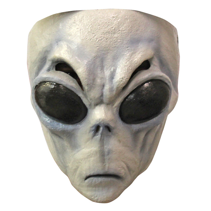 Grå Alien Maske til Halloween - Bliv en skræmmende alien!