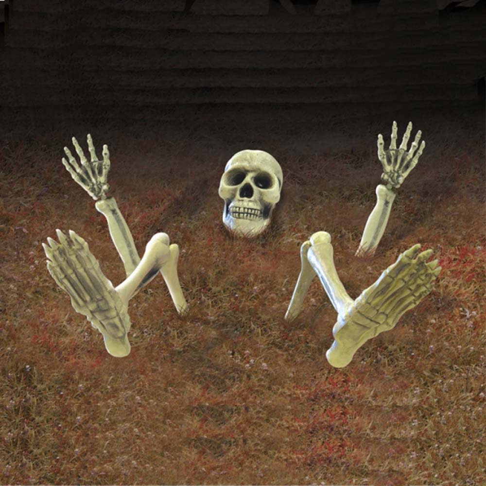 Realistisk Ground Breaker Skelet til Halloween Dekoration