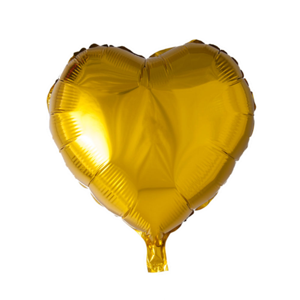 Guld Hjerte Folieballon til Festlige Øjeblikke