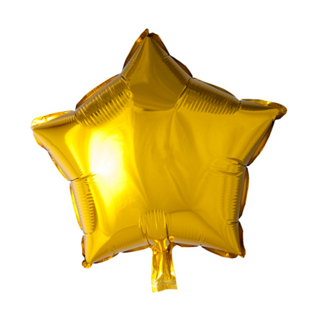 Guld Stjerne Folieballon til Uforglemmelige Fester
