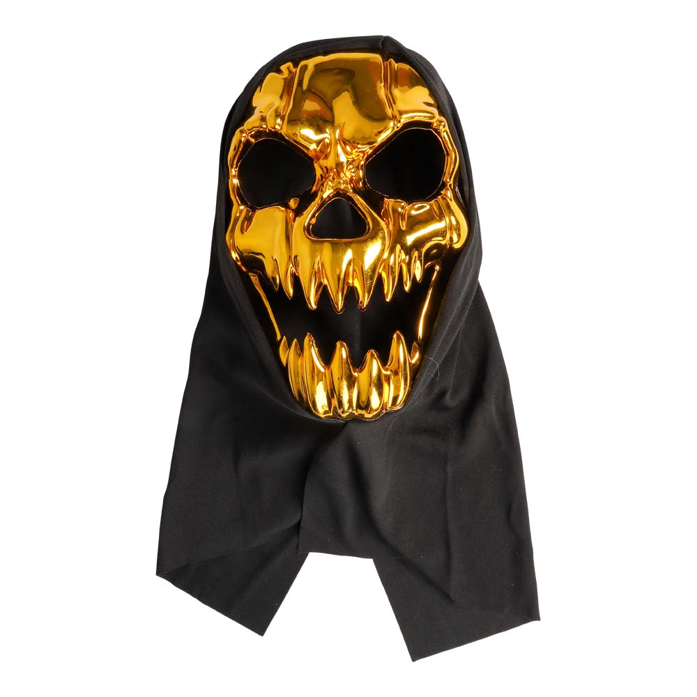 Guld Skelet Monster Maske til Halloween Fest!