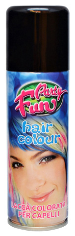 Sort Hårspray Farve 125 ml – Skab dit perfekte look!